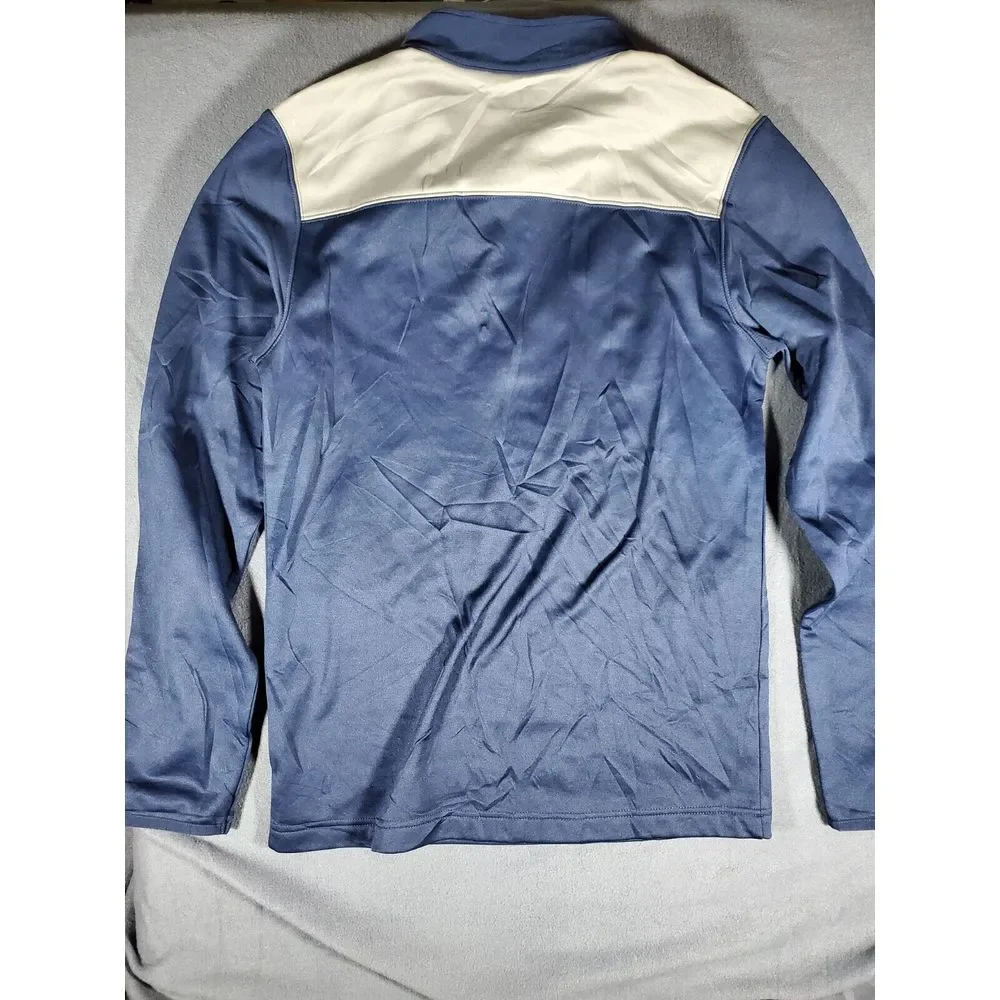Mens NFL Team Apparel New England Patriots Quarter Zip Shirt Pullover Size Small